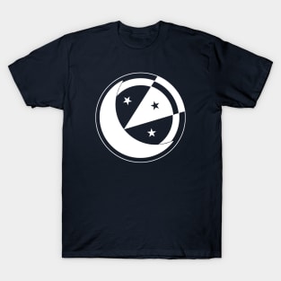 Crescent Moon - Original Logo Banner Sigil - Light Design for Dark Backgrounds T-Shirt